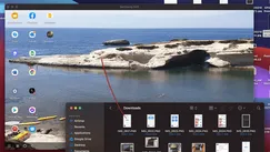Vpravo nahoře je potřeba vybrat 'Přepnout na TV/Monitor'.