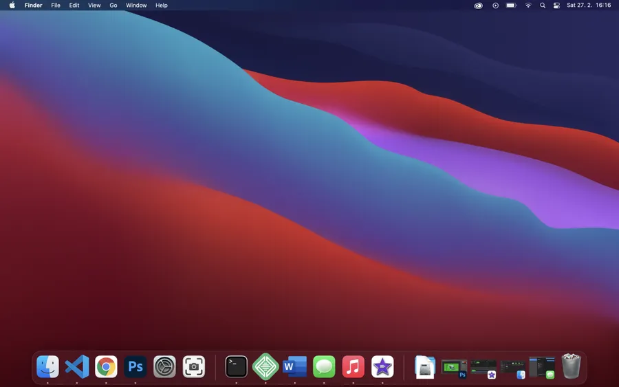 Čistá instalace Macbook M1 Air